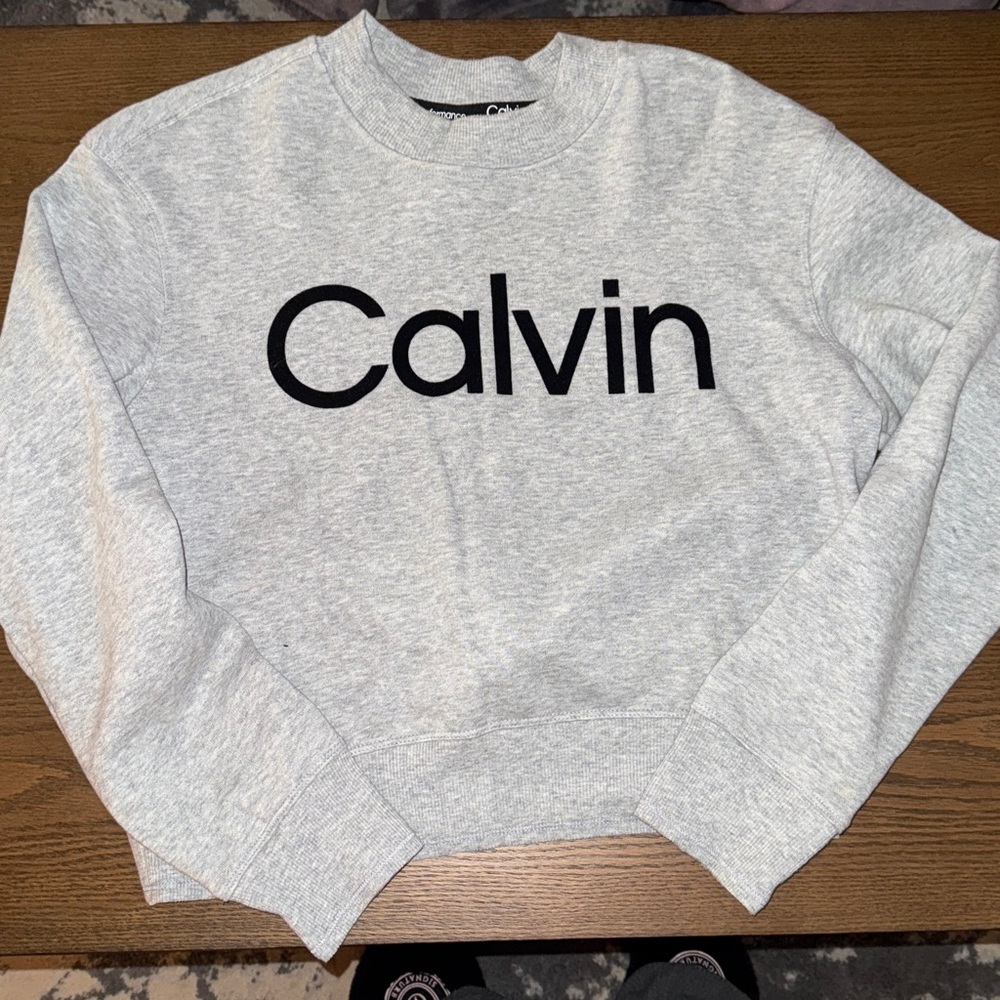 Calvin Klein Light Gray Crewneck Sweater
